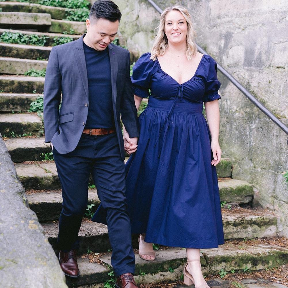 Ophelia Hill House Navy Dress